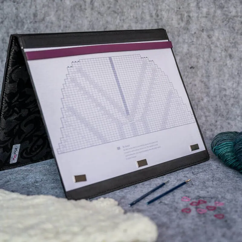 KnitPro Magma Opskriftsholder – Magnetisk holder til strikkeopskrifter | Lille / Stor